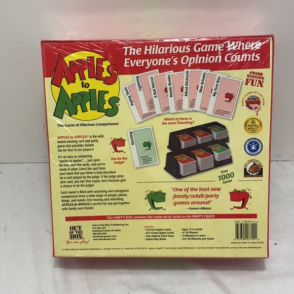 NWT Apples to Apples Board Game party Box - Picture 2 of 4